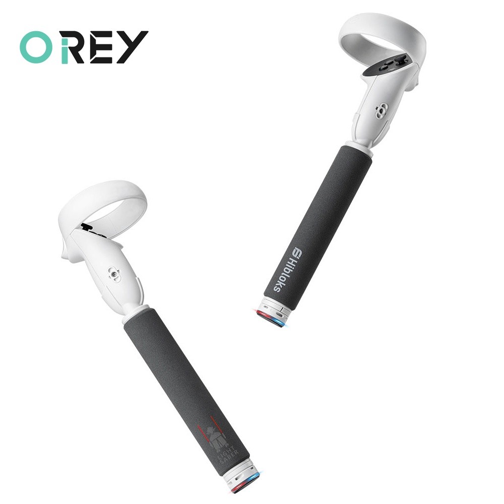 Pengendali VR Gagang Tongkat Panjang Ganda untuk Oculus Quest 2 Permainan Meja Tenis Pedang Pegangan