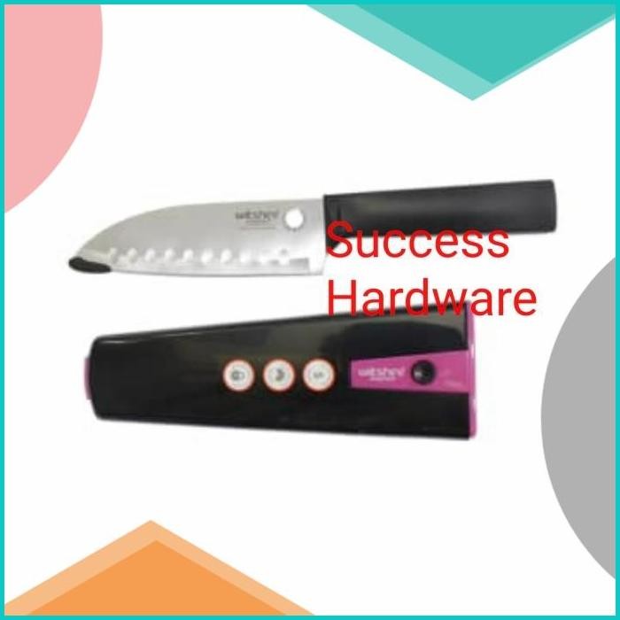 STAY SHARP PISAU SANTOKU 15CM WILTSHIRE SANTOKU KNIFE 6INCI PINK 140B