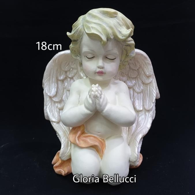 patung pajangan angel gabriel doa miniatur malaikat burung merpati