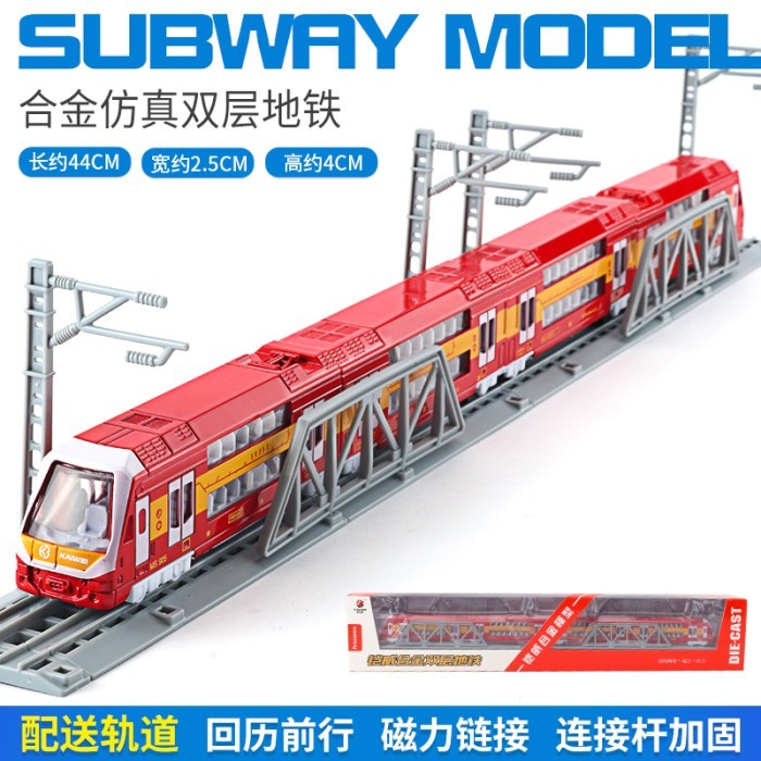 Terlaris Miniatur Kereta Api Diecast Train Toys Rel Mainan Besi 1 Set Paket