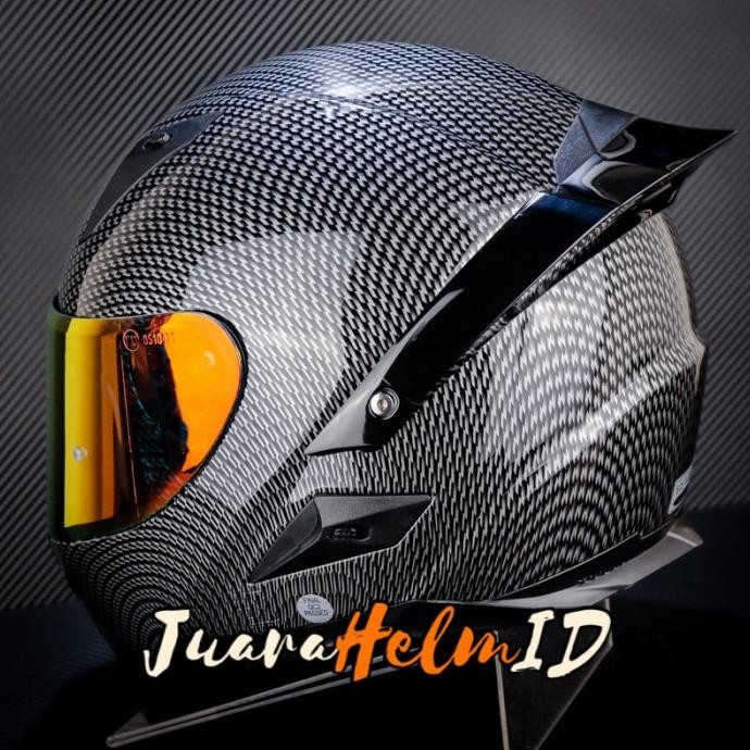 HELM SNAIL FFS1 CARBON / VISOR RED / FULL FACE DDRING 2807T