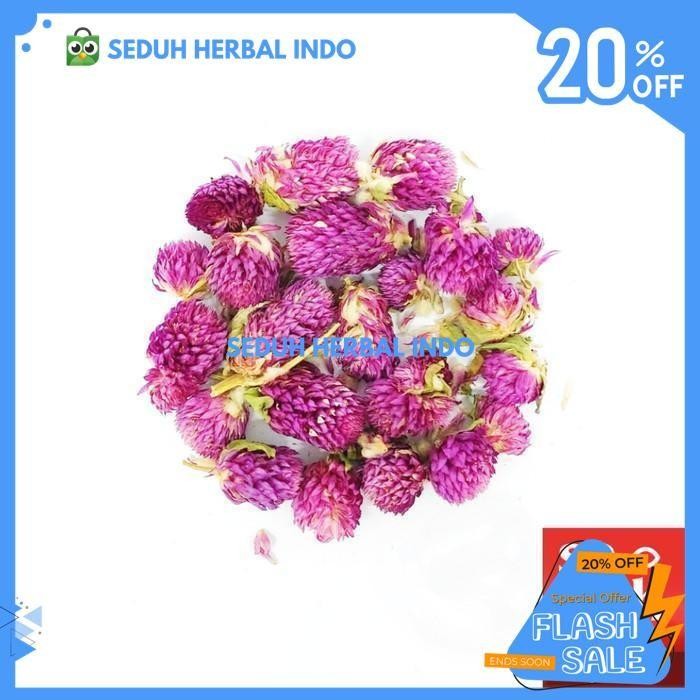 

TEH BUNGA GLOBE AMARANTH WHOLESALE GROSIR 250 GRAM / 500 GRAM KUALITAS