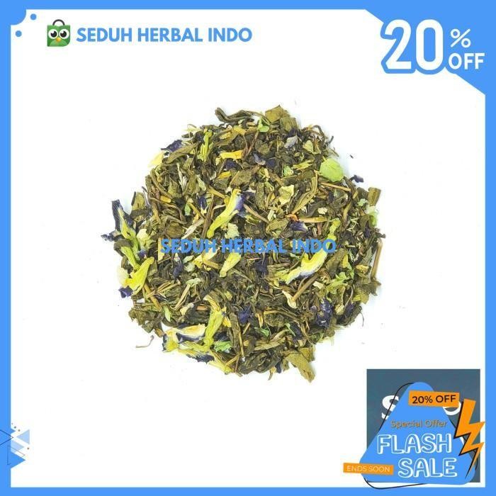 

BLEU JASMINE TEA BLEND - TEH HIJAU BLUE PEA JASMINE GREEN TEA 15 GRAM