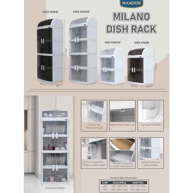 Rak Piring Plastik Minimalis Naiba Milano Rak Piring Plastik Murah Naiba 5 Susun Dan 3 Susun #Bebaso