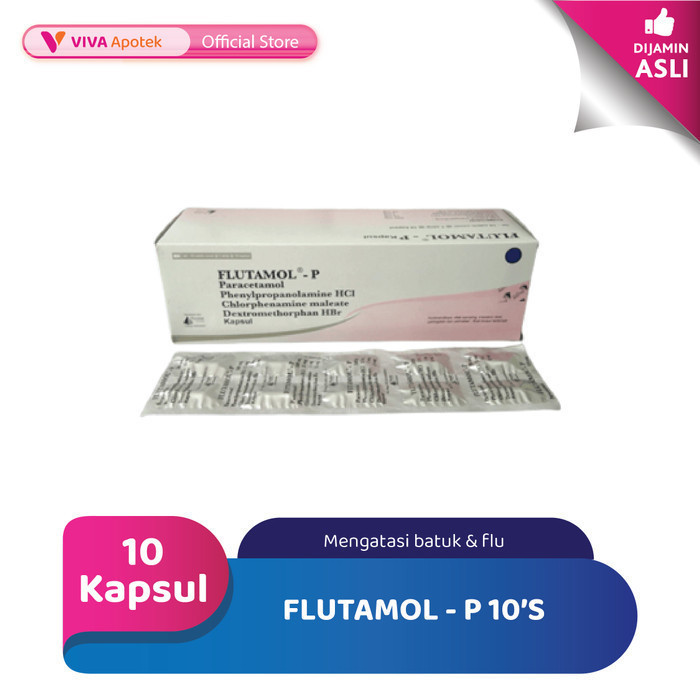 Flutamol-P untuk Mengatasi Batuk & Flu (10 Kapsul)