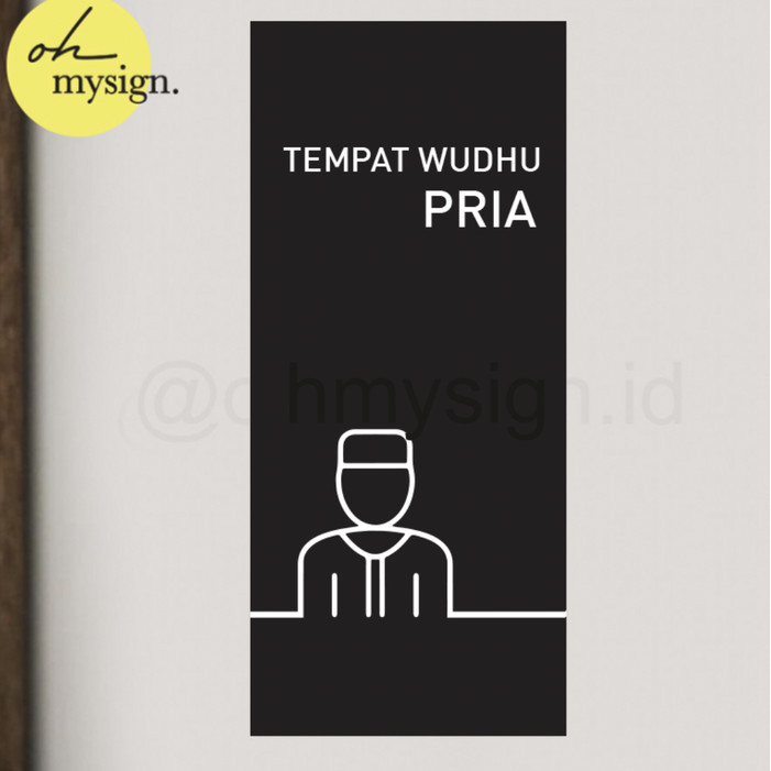 

Grosir SIGN AKRILIK TEMPAT WUDHU PRIA | ACRYLIC SIGNAGE PRINTED Keren