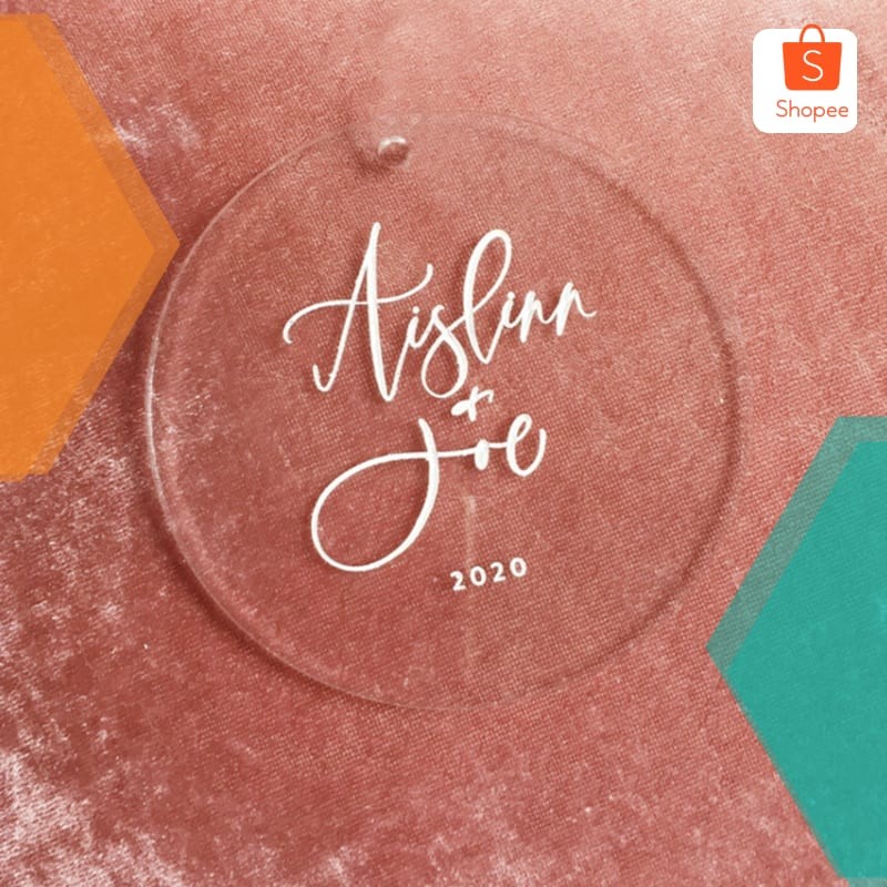 

Murah Custom Round Acrylic Hampers Tag | Tag Hampers Label Keren