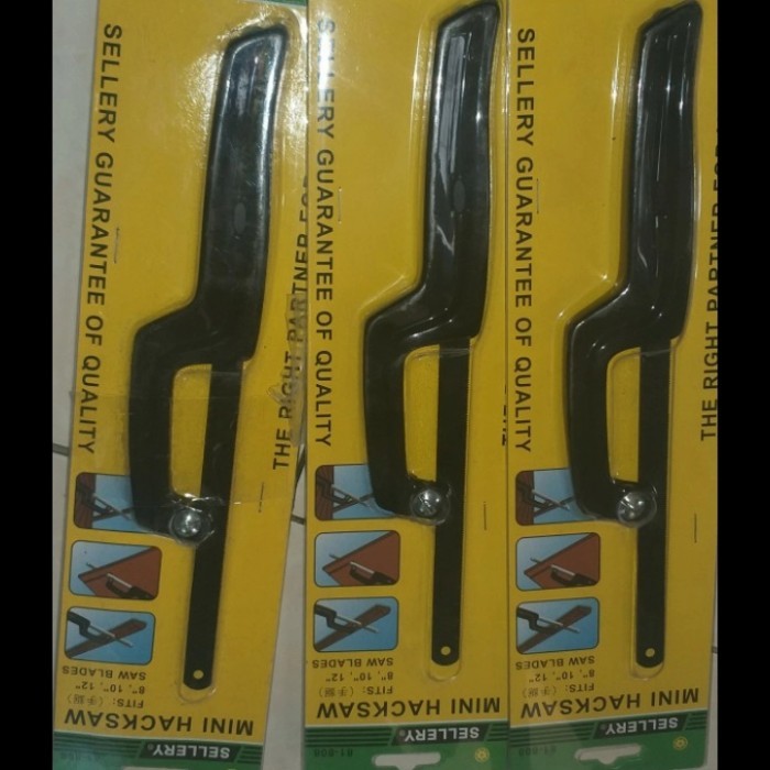 Gergaji Mini Hacksaw Sellery/ Gergaji Besi Dan Gagang Sellery Terbaik