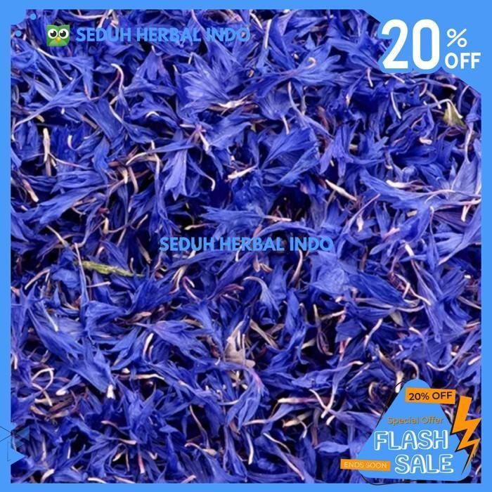 

BLUE CORNFLOWER PETALS TEA / DRIED PURE CORN FLOWER BLUE 5 GRAM PRODUK