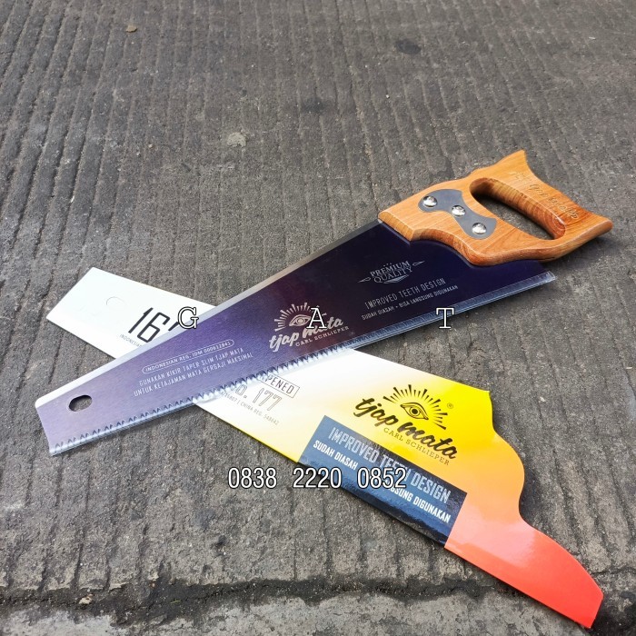 Gergaji Kayu 18 Inch Merk Tjap Mata Gergaji Tangan Manual Original Terbaru