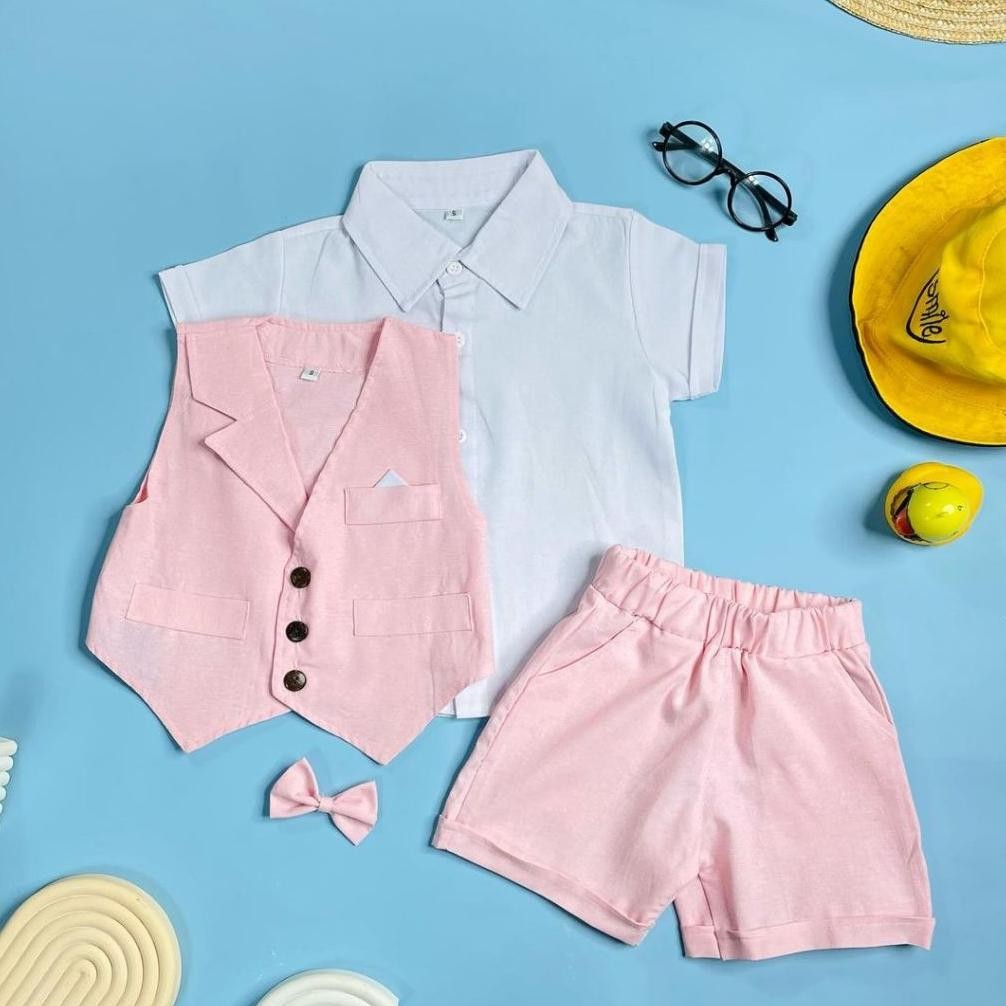 Buruan Beli Sale 8.8 Setelan Baju Rompi Jas Anak Laki Laki  1-5 Tahun Baju Anak Berkualitas Re27