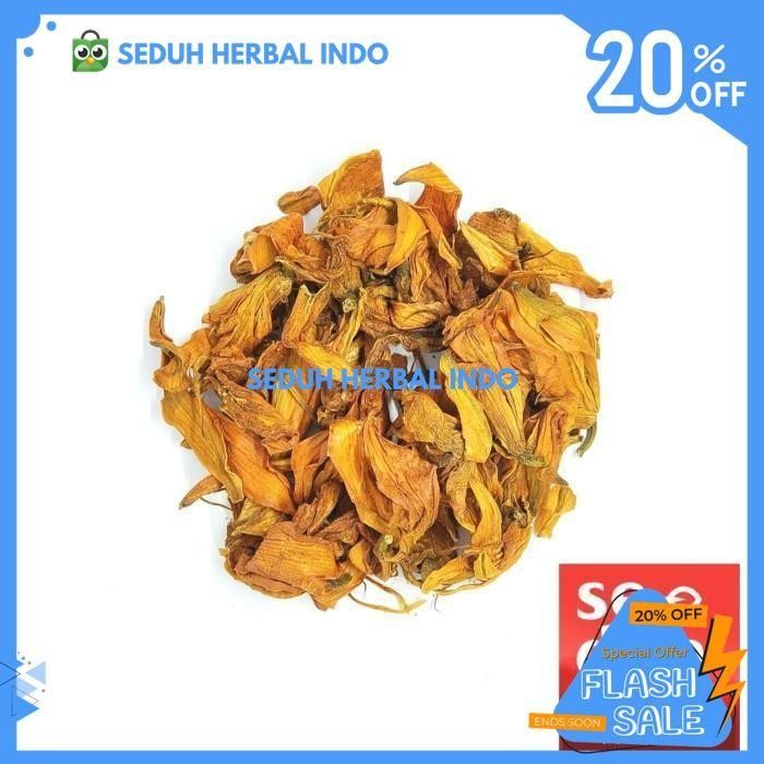 

ORANGE LILY FLOWER TEA TISANE / TEH BUNGA LILY ORANYE - 250 GRAM