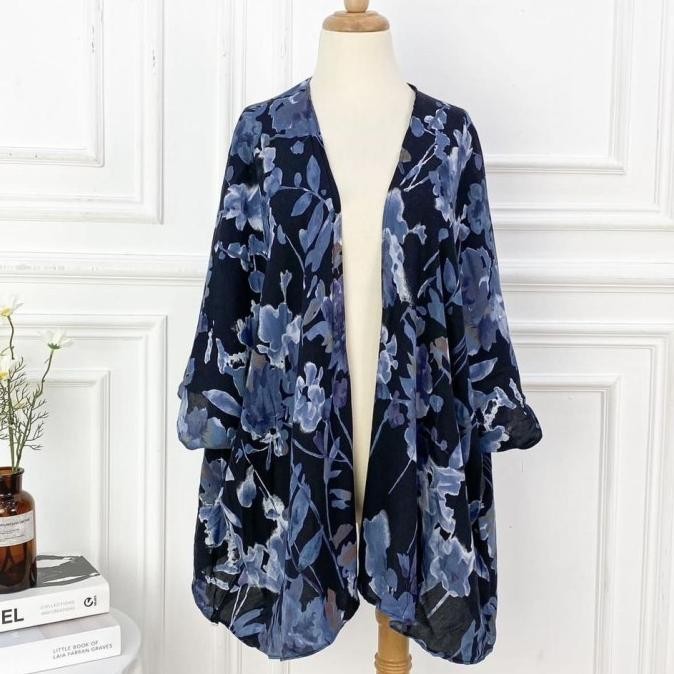 Blazer bunga / floral outer / cardigan satin bunga / summer / pantai tpd