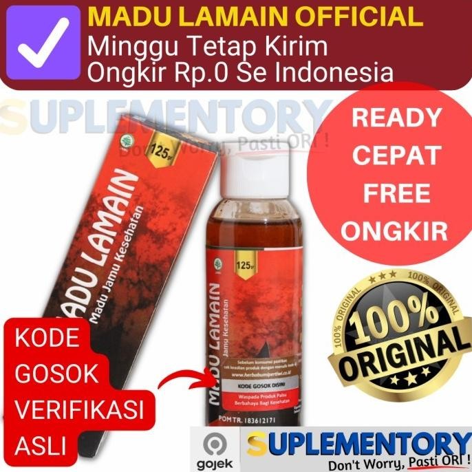 

Madu LAMAIN 125gr Jamu Memelihara Kesehatan Tubuh Asli Original BPOM