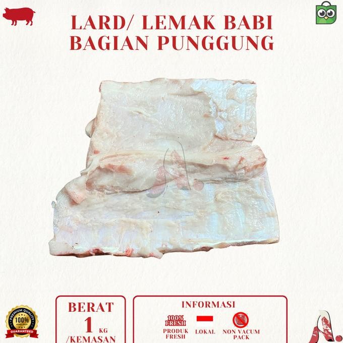 

MINYAK BABI TEBAL / LARD / PORK OIL / DAGING BABI FROZEN - LOKAL