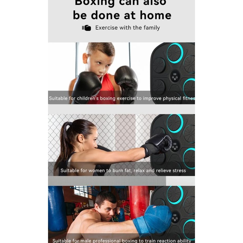 Music Boxing Machine Samsak Musik Samsak Dinding Kotak Musik Tinju