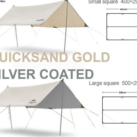 Flysheet Square Naturehike Nh20Tm006 Girder Shelter Kanopi Tenda