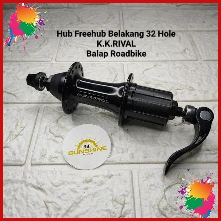 (LIL) HUB FREEHUB QR 32H BELAKANG KK RIVAL FOR SPROCKET CASSETTE SLOOP BALAP