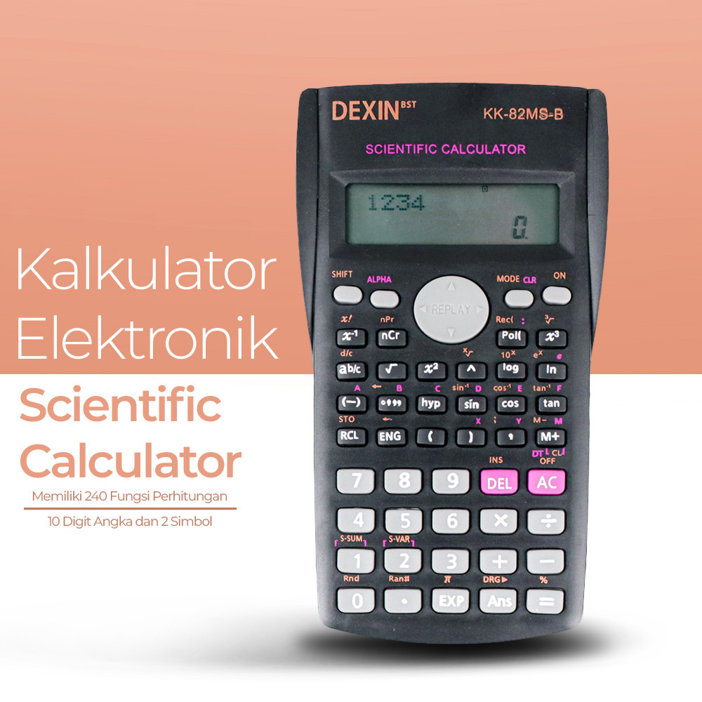 

Kalkulator Elektronik Scientific Calculator - KK-82MS-B - Hitam | Kalkulator Ilmiah