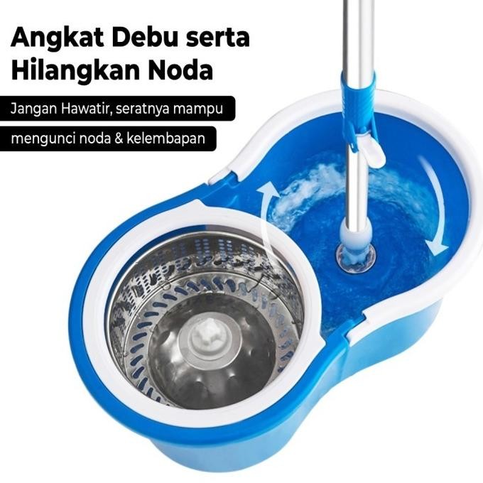 Alat Pel Lantai Praktis Ultra Mop Otomatis Pengepelan Lantai Otomatis