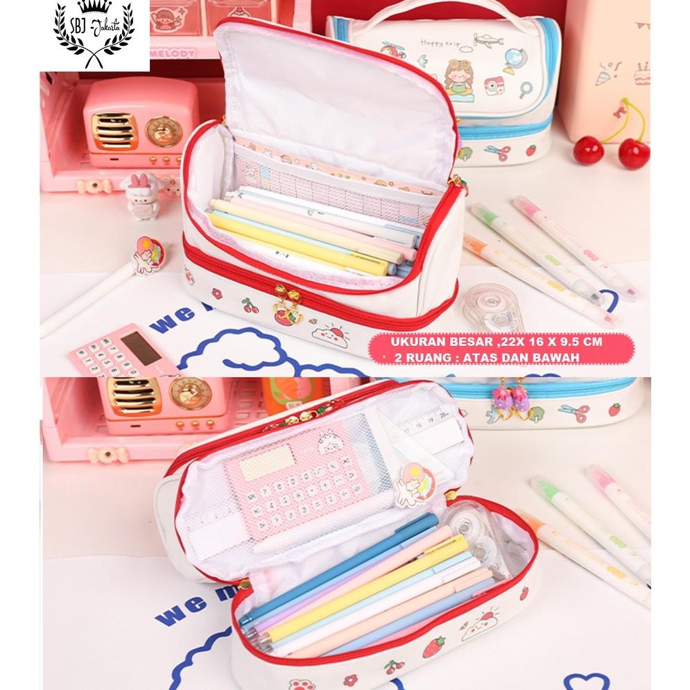 

SPECIAL Tempat Pensil Kotak Pensil STICKER DIY Korea Design Pencil Case Ka-152