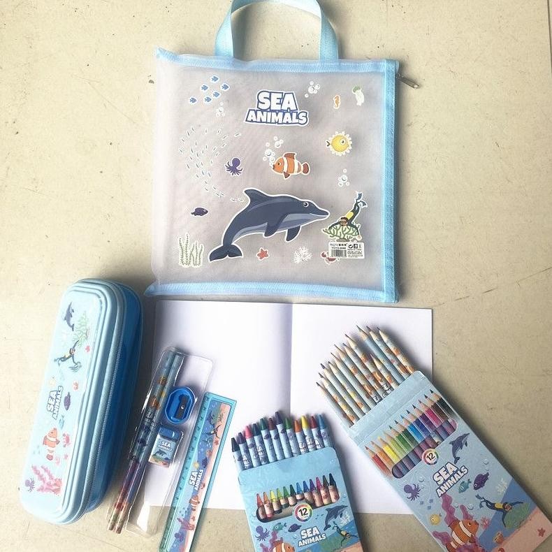 

BISA COD [SERBALAKUOFFICIAL](KTPS.11)KOTAK PENSIL SETT / STUDY SET STATIONERY SET ALAT TULIS SEKOLAH ANAK SET ATK MOTIF sm-150