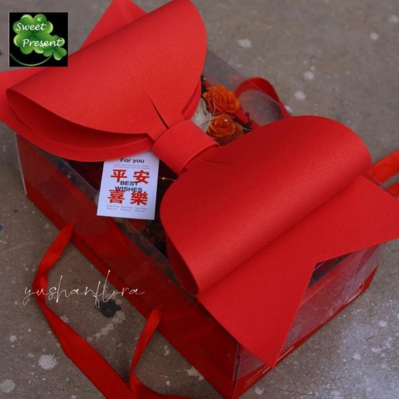 

BISA COD Mika Handy Box / Soft Box Flower Box / Bloom box ew-45