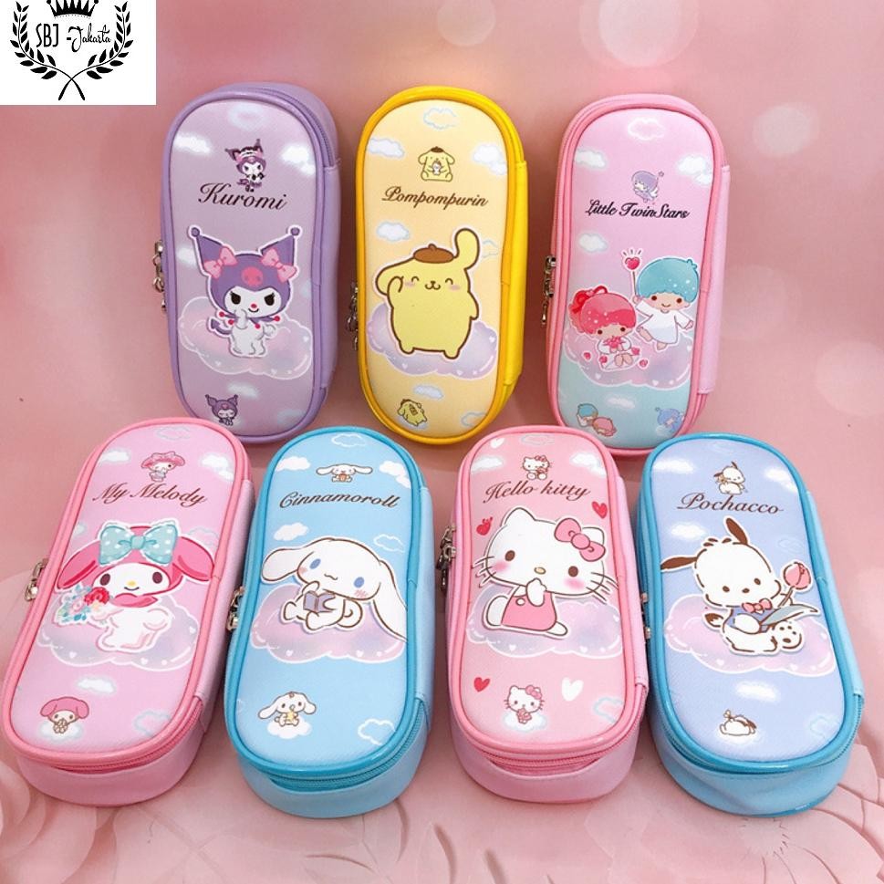 

SALE Tempat Pensil Kotak Pensil karakter Sanrio kuromi melody cinnamoroll bahan TPU leather waterproof SD83