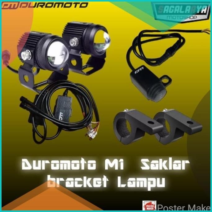 Paket Lampu Duromoto M1 Saklar Original Duromoto Bracket lampu Vinyx