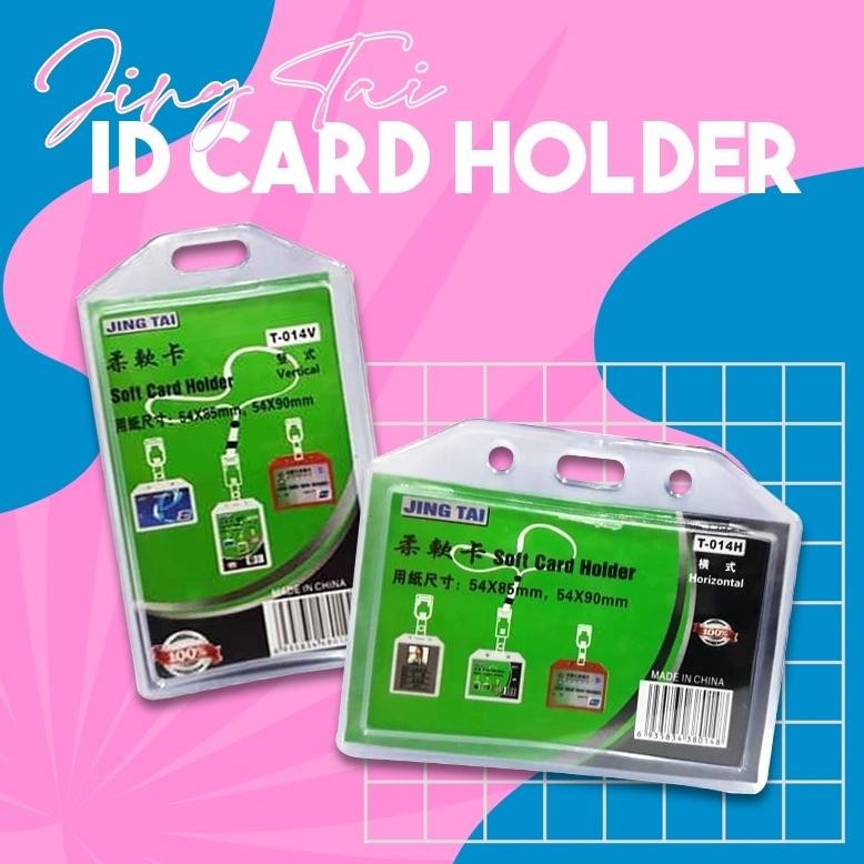 

Card Holder / casing Tempat ID Card Karet Casing ID Jelly Dua Sisi/Pemegang ID/Pelindung ID 54*90Mm Vertikal/Horizontal