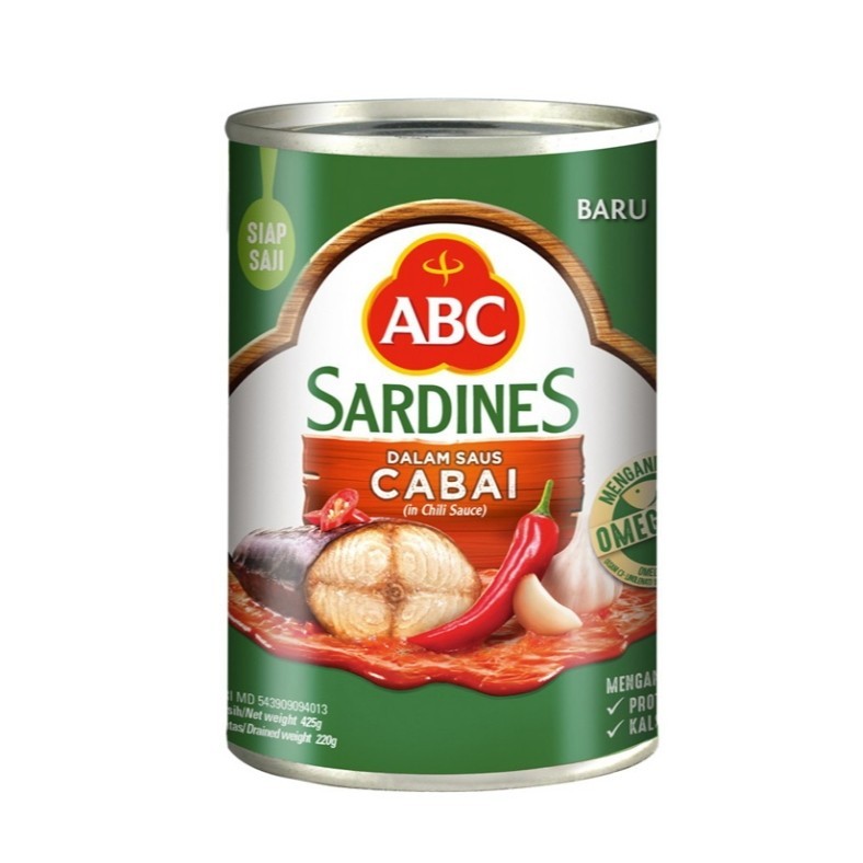 

ABC Sarden Saus Cabai 425 g