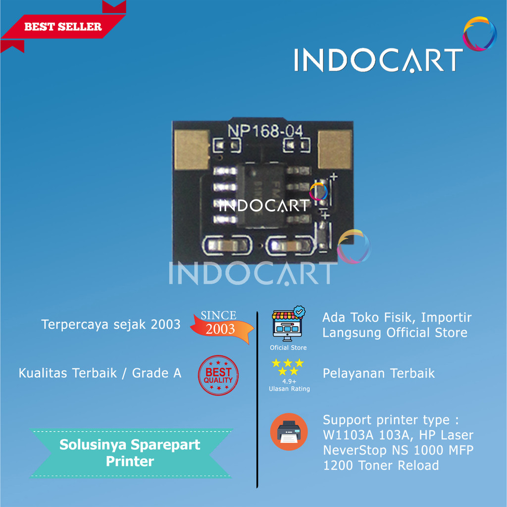 Chip W1103A (103A)-HP Laser NeverStop NS 1000 MFP 1200-Toner