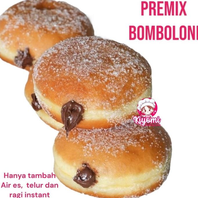 

Premix Bomboloni 500 Gram Tepung Instant Untuk Buat Donat Bulat Bombo