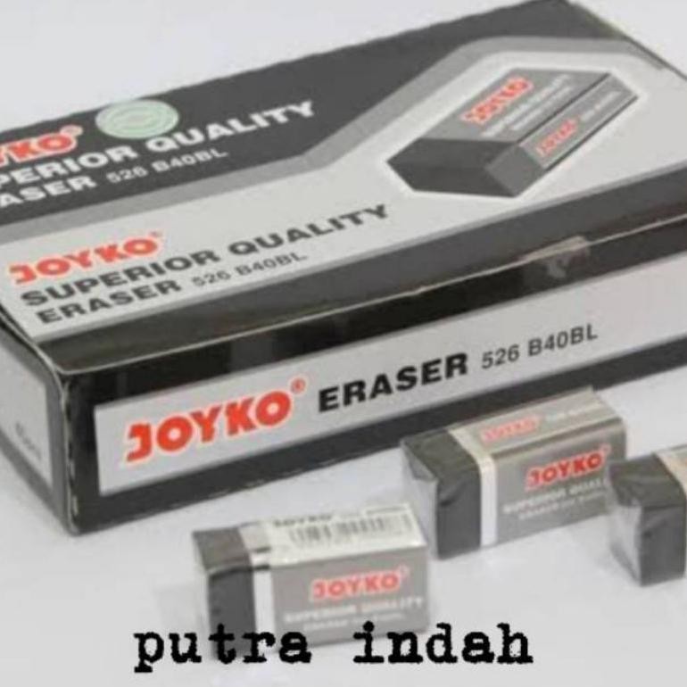 

QV21 Grosir 1 pak isi 40 pcs Penghapus joyko kecil hitam Berkualitas