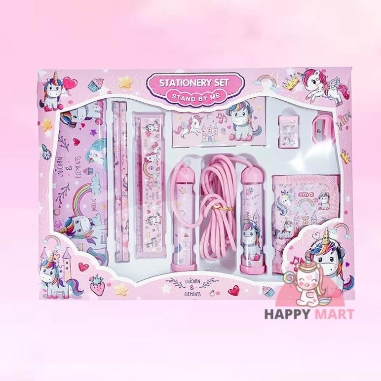 

ad-77 Kotak pensil unicorn set skipping Hemat