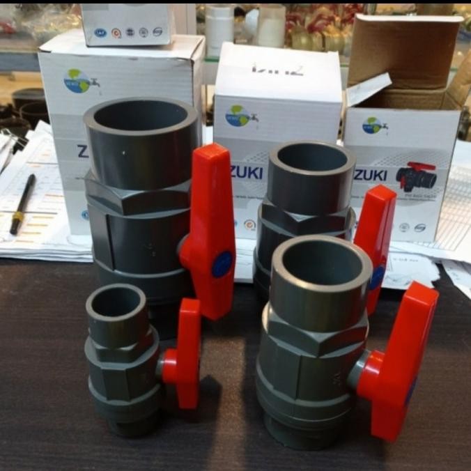 Stop Kran Ball Valve Pvc 4 Inch / Keran Air