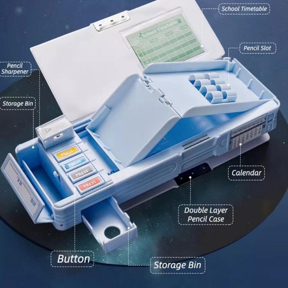 

VIRAL Kapasitas Besar Tempat Pensil Multifungsi, Kotak Pensil Lucu Motif Dinosaurus / Unicorn /Astronot Cocok Untuk Anak-anak fg-80