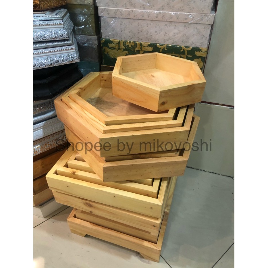 Tempat Seserahan Kayu Rustic