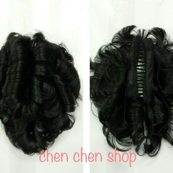 Sanggul jepit rambut/cepolan hijab/sanggul acak juntai