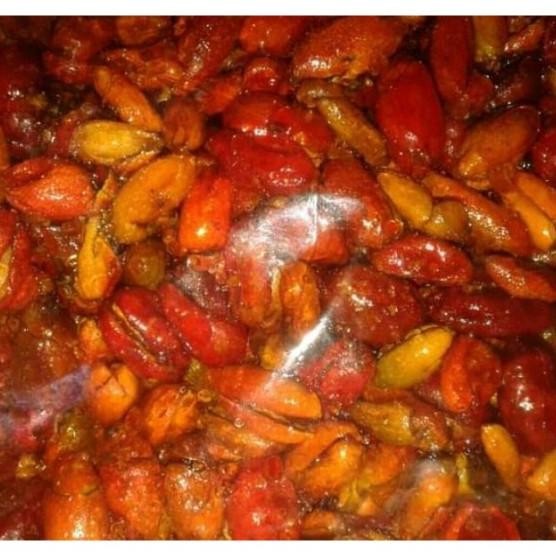 

(0_0) Kripik Kulit Melinjo Pedas Manis / Sapnah 500 Gram ("_")