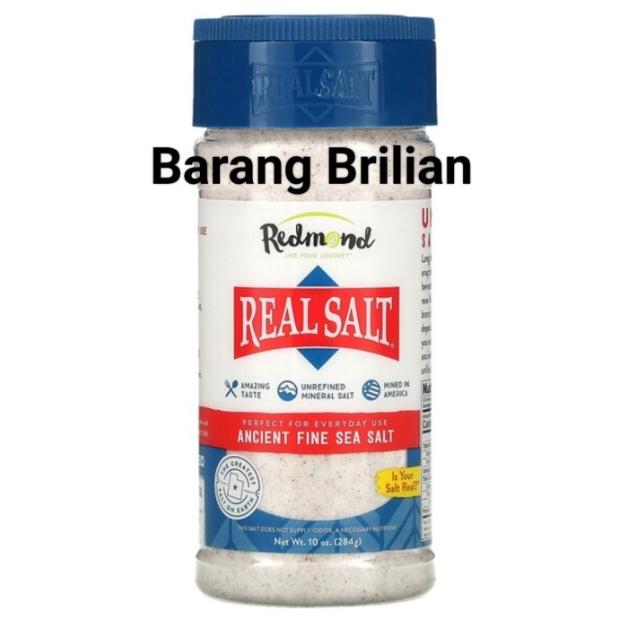 Redmond Real Salt Ancient Fine Sea Salt Organic 284Gr Garam Realsalt - Adelineez