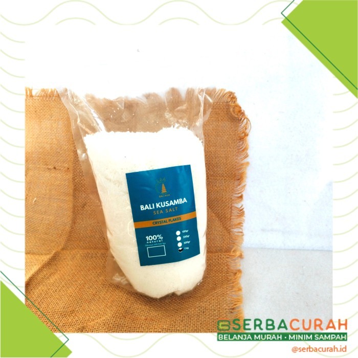 

Garam Bali Kusamba Kasar Crystal/Flakes Sea Salt Kemasan 1 Kg - Adelineez