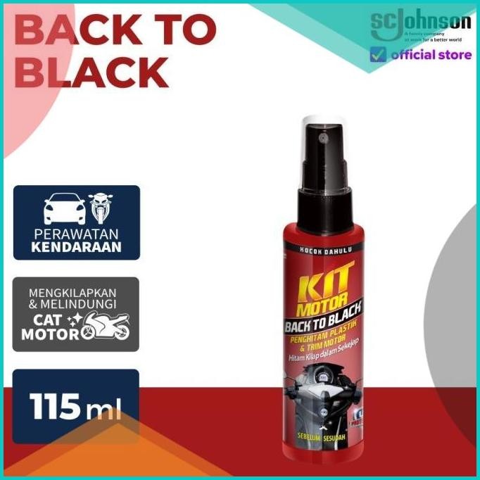 Kit Back To Black Penghitam Pengkilap Dasbor Body Trim Plastik Motor