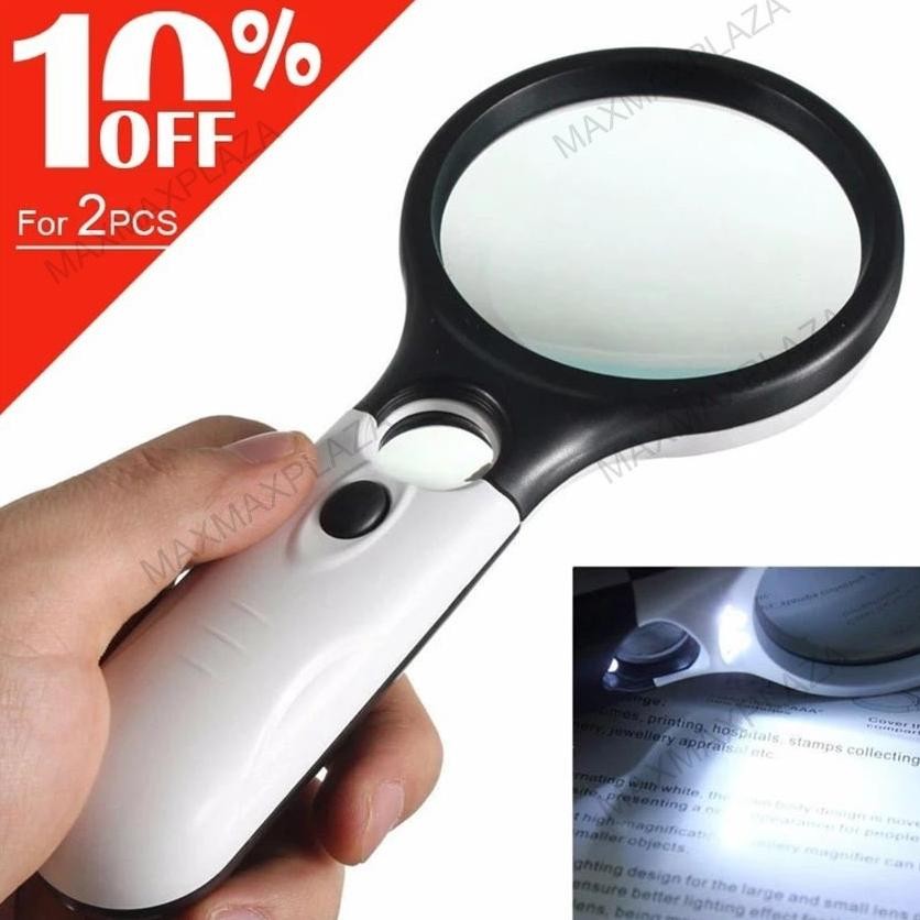 

Kekinian 2In1 Magnifier Gelas Kaca Pembesar Dengan Lampu 3 Led Loop Magnifying Untuk Membaca Dan Perhiasan Murah