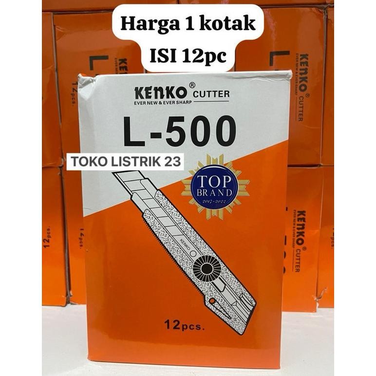 

Termurah Cutter Kenko Besar L-500 1 Kotak (Isi 12Pc) Promo