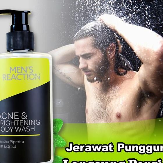 Sabun Mandi Cair Body Wash Acne & Brightening Pemutih Badan Pria Cowok