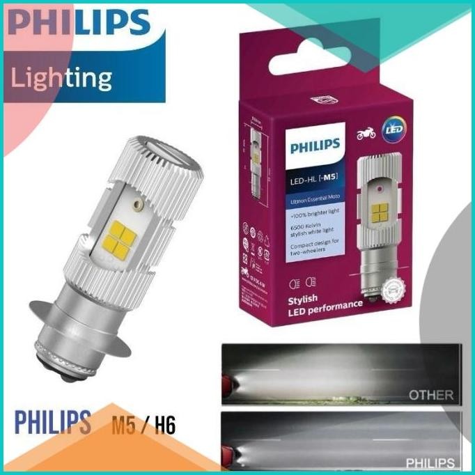 LAMPU LED MOTOR PHILIPS 8 LED ULTINON KAKI 1 M5 H6 140BZ4 perkakas