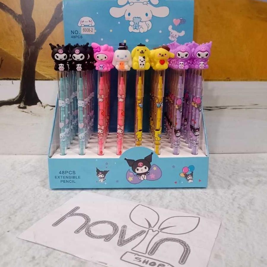 

Murah Meriah (48pc/56pc) pensil lantu susun/pensil susun karakter/pensil cabut/LANTU 1 BOX BESAR Viral