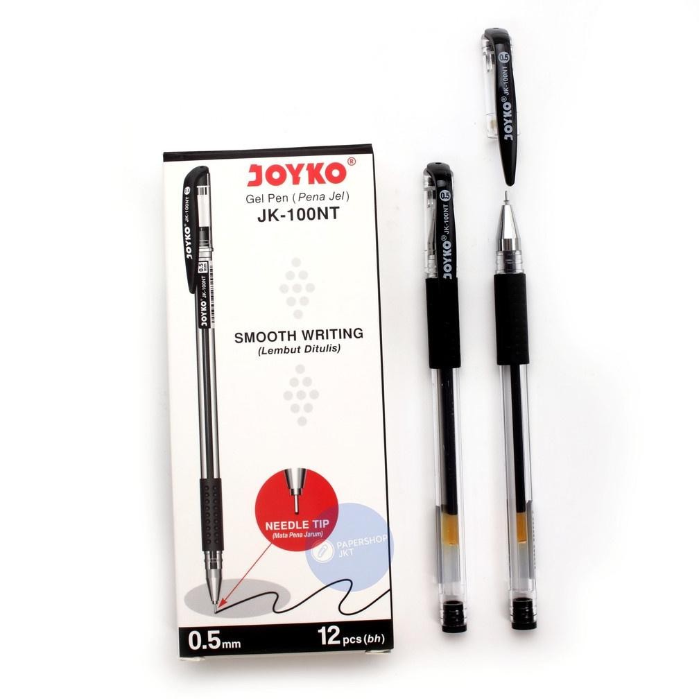 

df-7 JOYKO - JK-100NT Hitam Biru Pen - Pulpen Ballpoint - Lusin Original