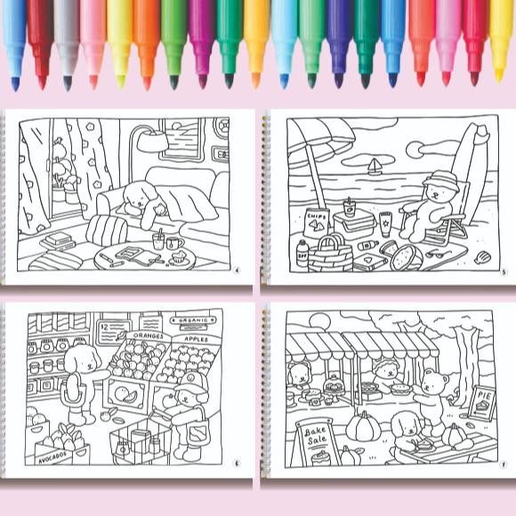 

New Bobbie's Goods Coloring Book Vol 5 Buku Mewarnai Anak Remaja Dewasa Aesthetic Kertas Tebal Murah